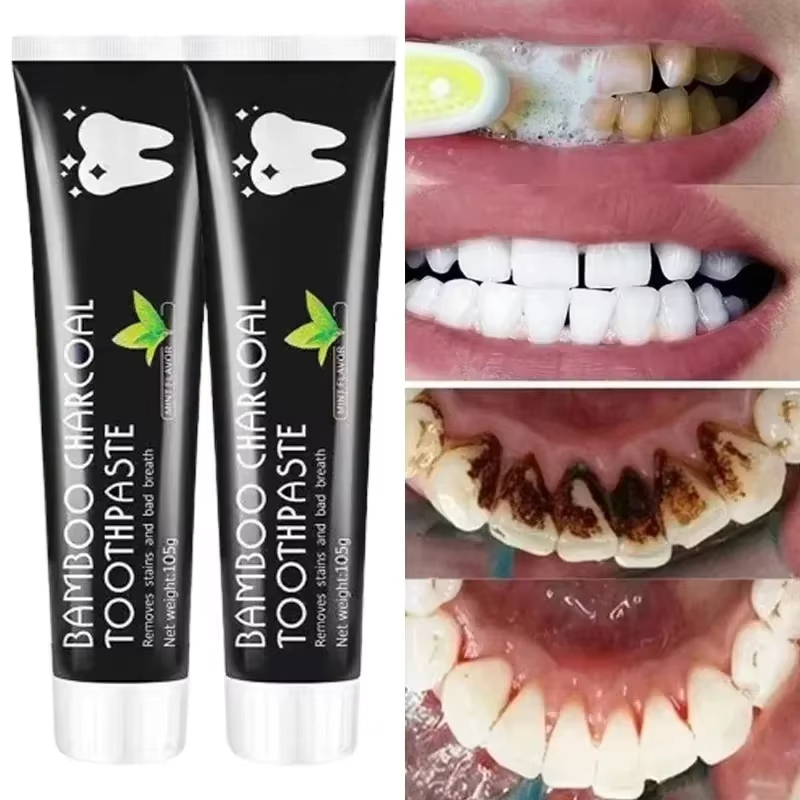 Teeth Whitening Street - Whitening Toothpaste Bamboo Charcoal Toothpaste Adsorbs