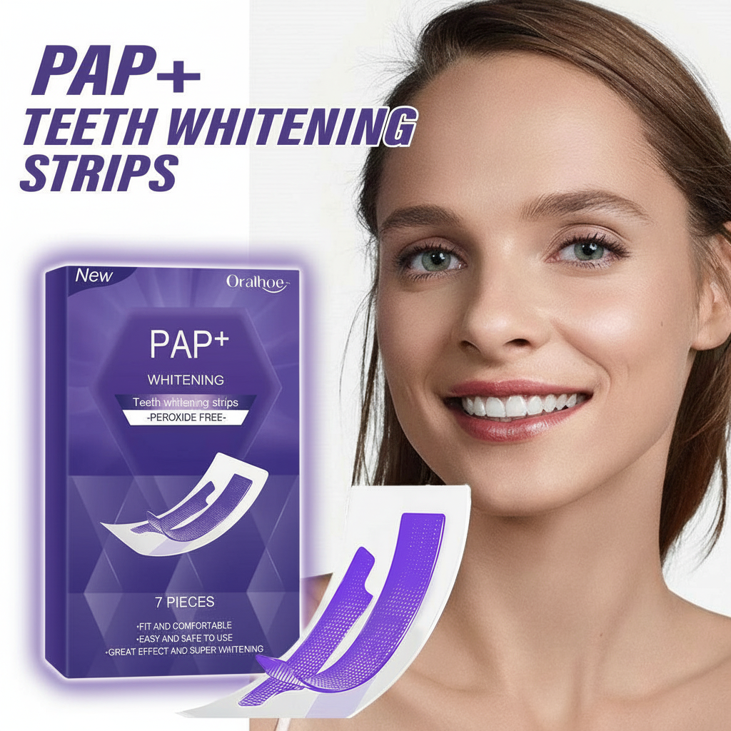 Teeth Whitening Street - Purple Teeth Whitening Strips Bleaching Stains