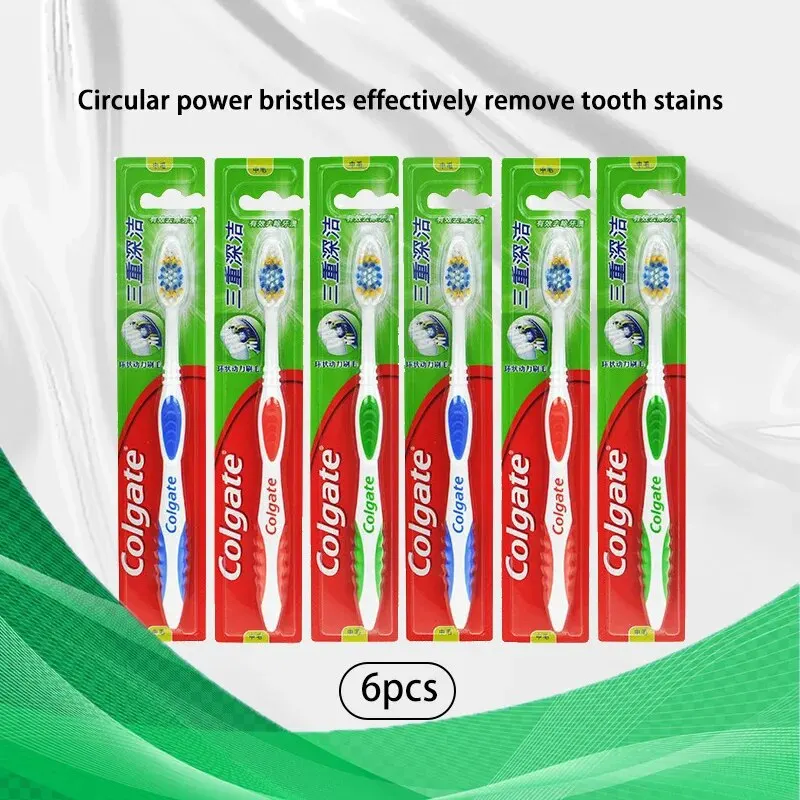 Colgate 6pcs Adult Soft Bristl - Teeth Whitening In Office ulasan dan harga