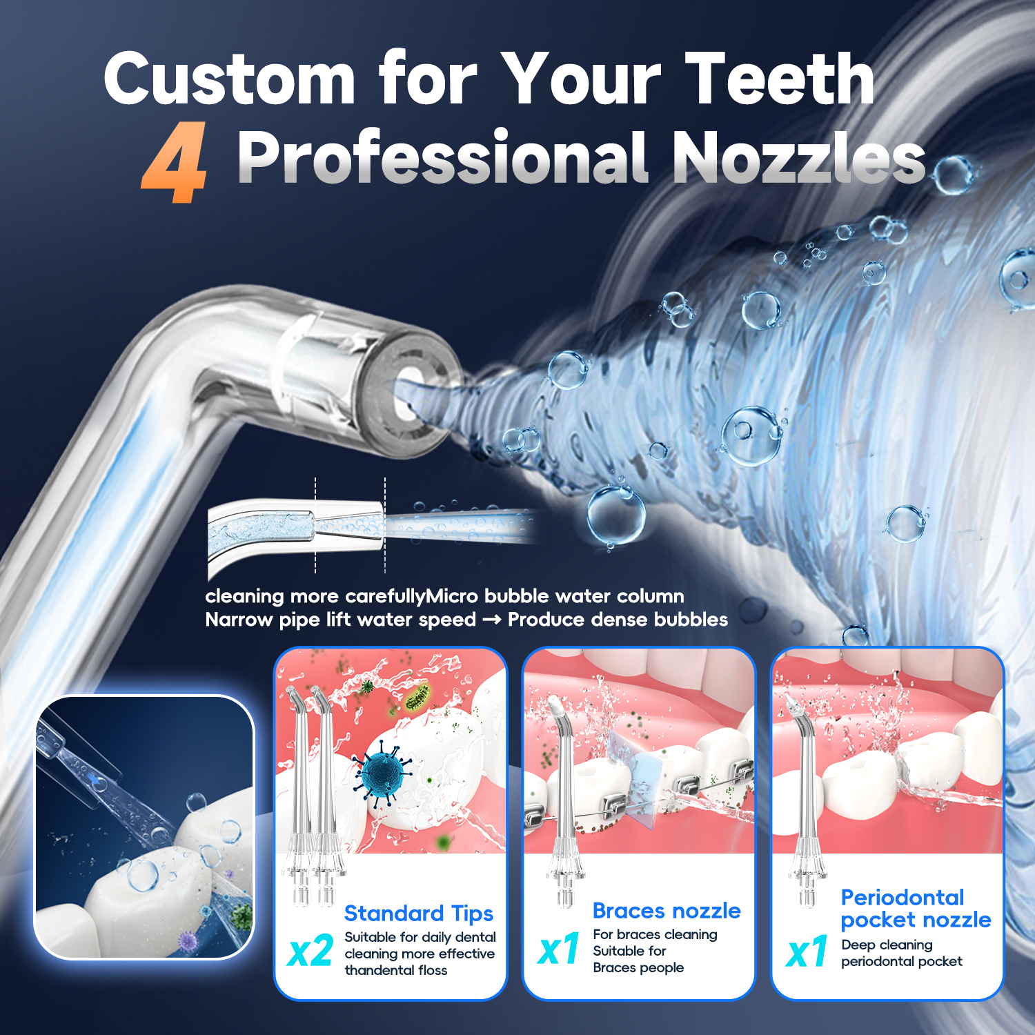 Mornwell 5032 Water Floss Soni - Teeth Whitening In Office ulasan dan harga