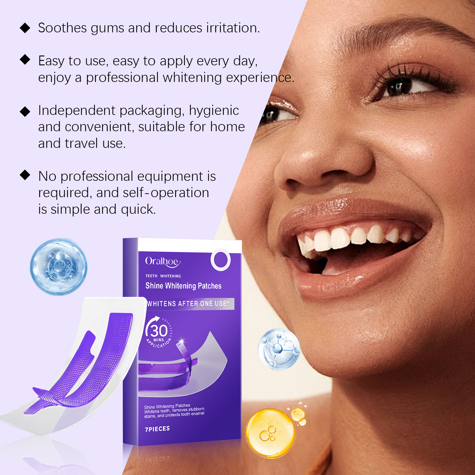 Purple Teeth Whitening Strips  - Teeth Whitening Street ulasan dan harga