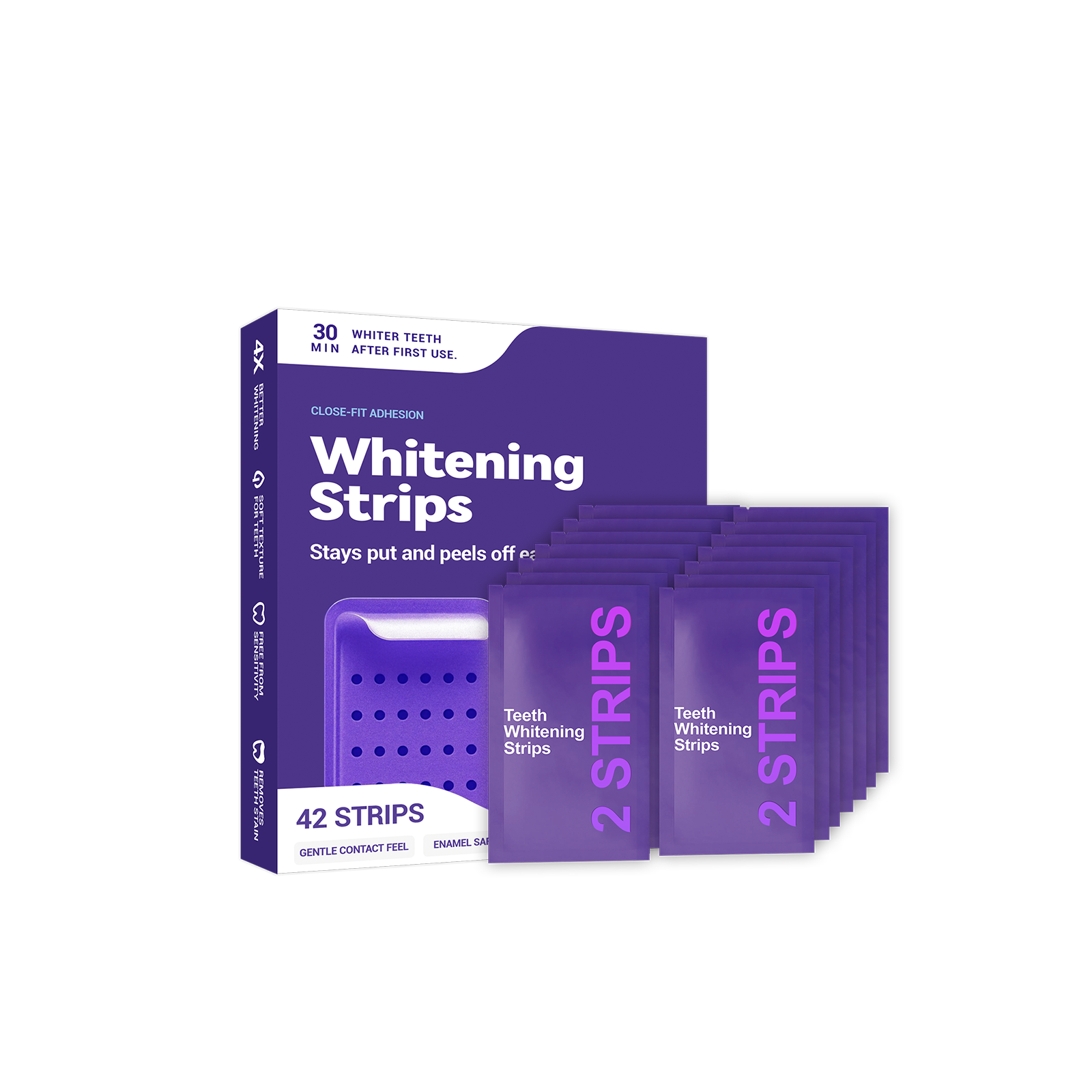 Purple Teeth Whitening Strips  - Teeth Whitening Street ulasan dan harga