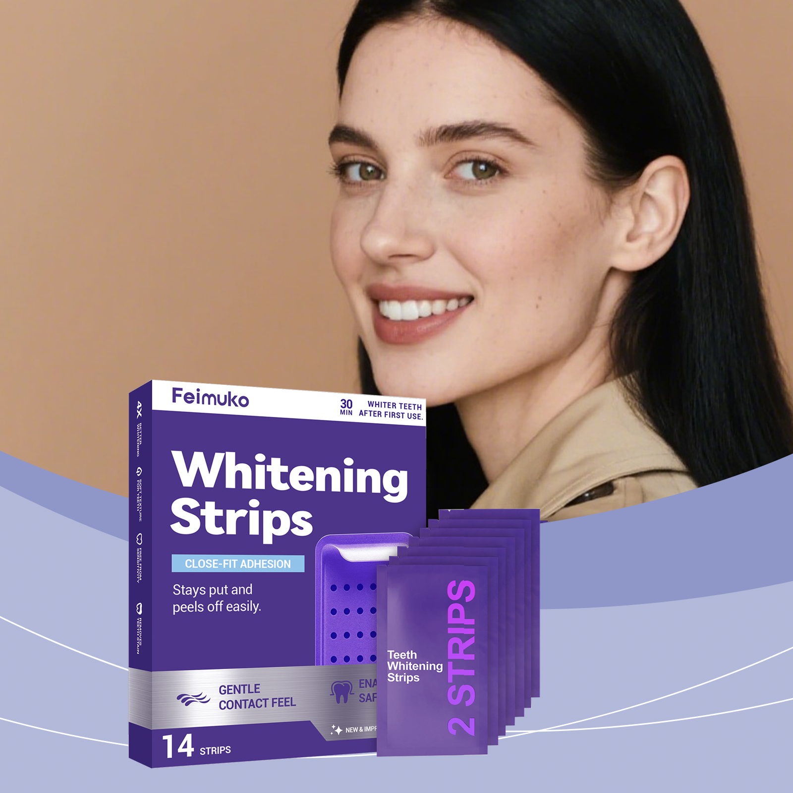 Purple Teeth Whitening Strips  - Teeth Whitening Street ulasan dan harga