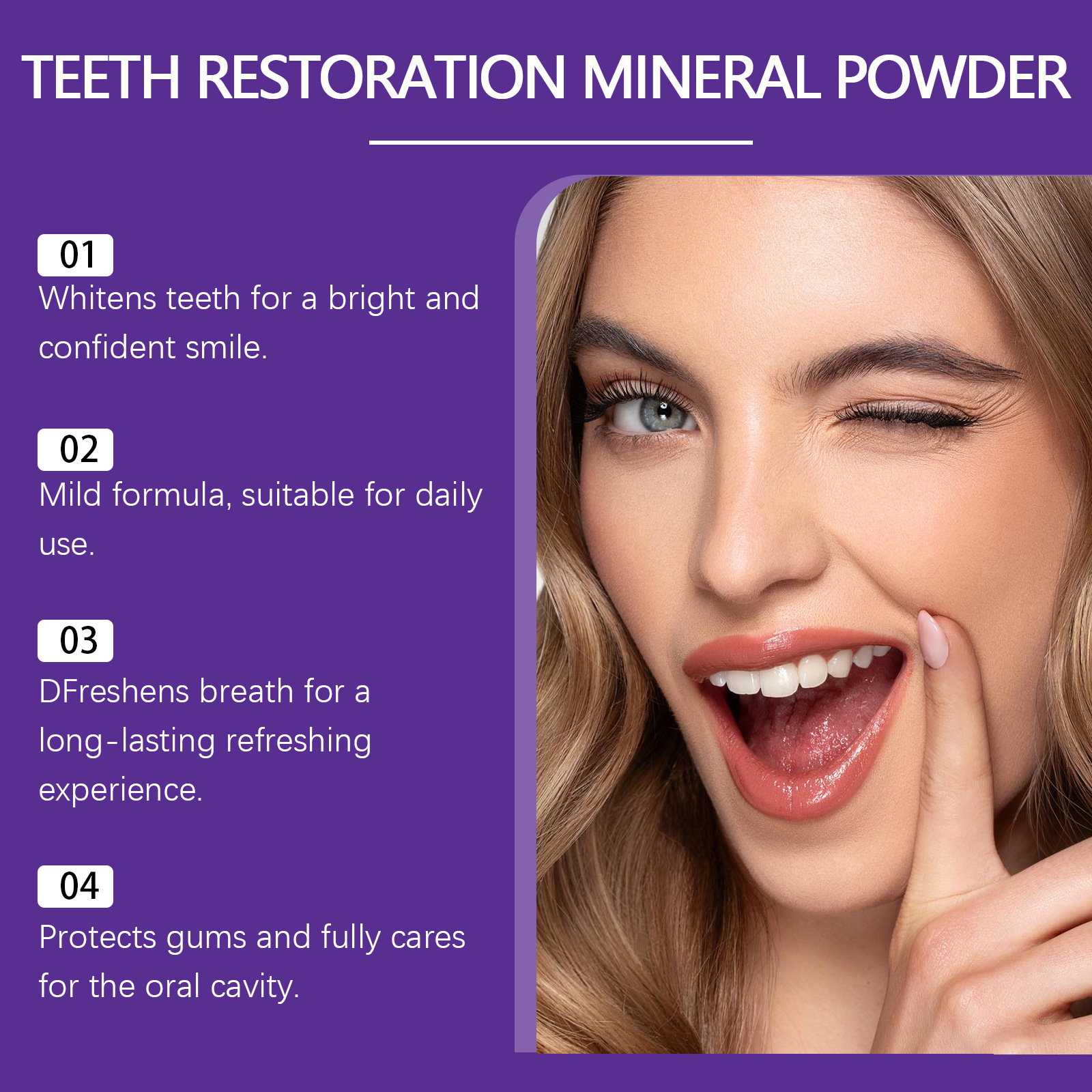 Teeth Restoration Mineral Powd - Teeth Whitening Street ulasan dan harga