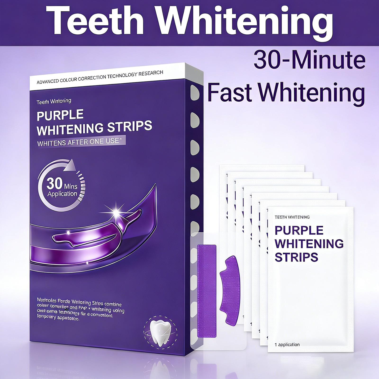 Purple Teeth Whitening Strips  - Teeth Whitening Street ulasan dan harga
