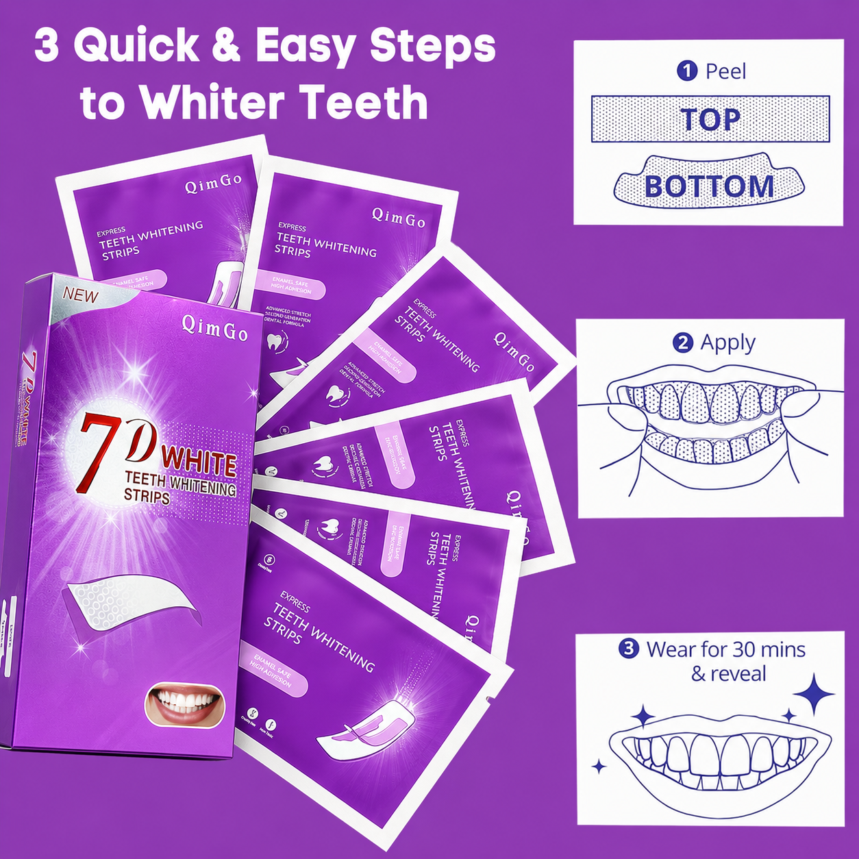 Purple Teeth Whitening Strip N - Teeth Whitening In Office ulasan dan harga