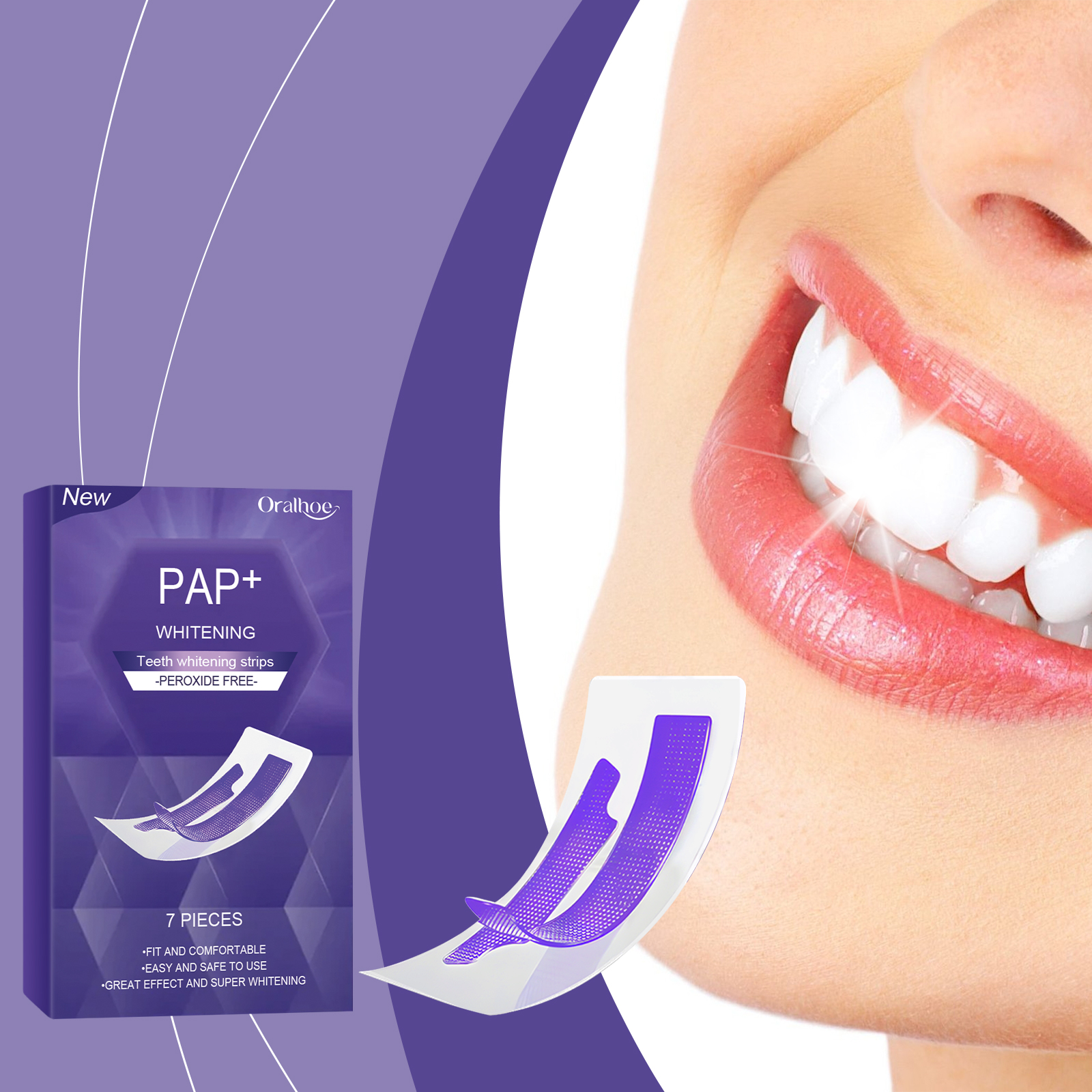Purple Teeth Whitening Strips  - Teeth Whitening Street ulasan dan harga
