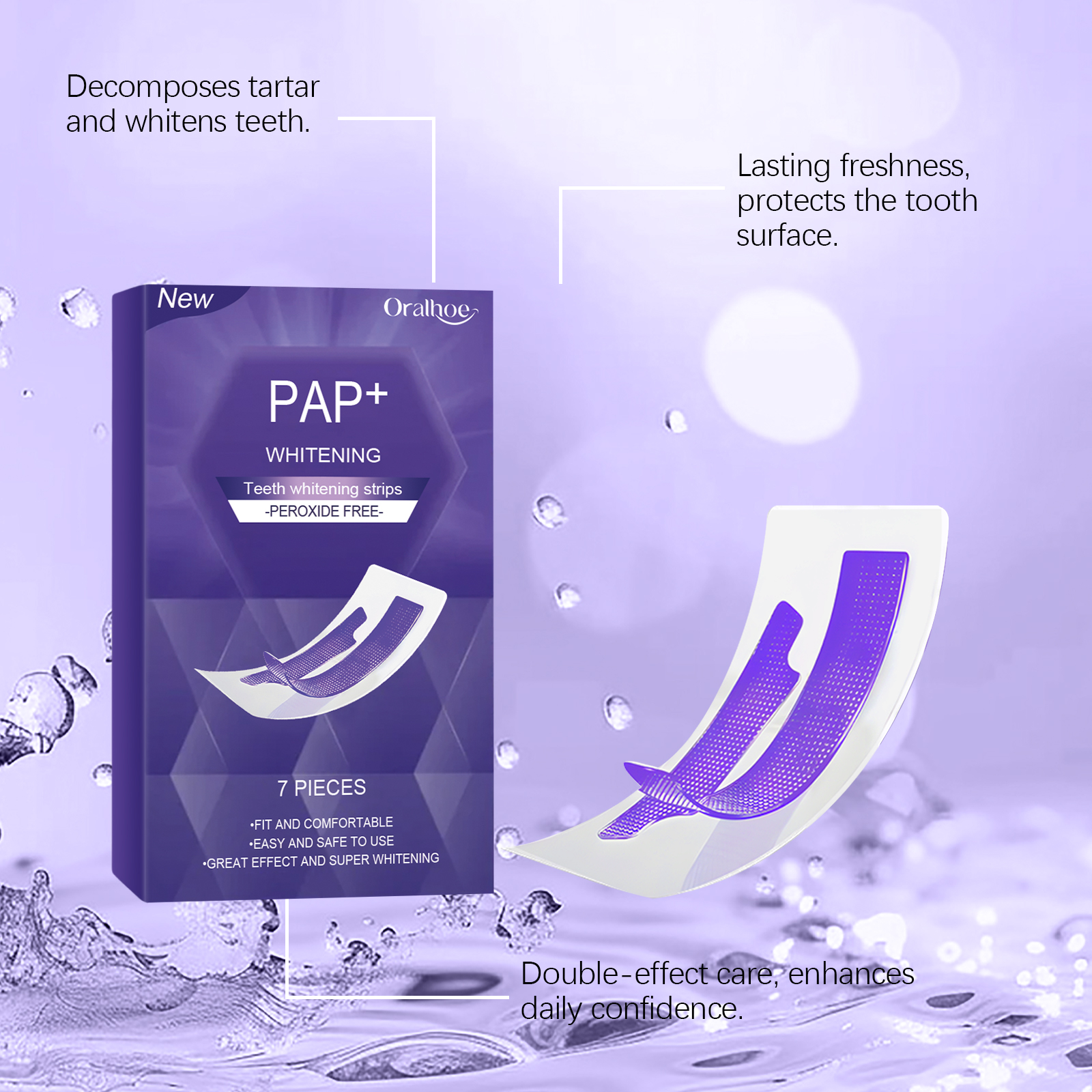 Purple Teeth Whitening Strips  - Teeth Whitening Street ulasan dan harga