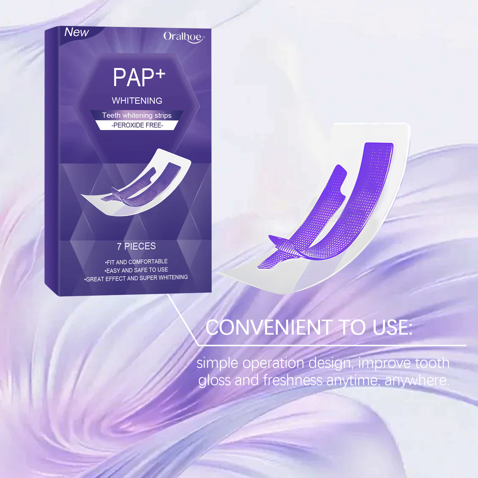 Purple Teeth Whitening Strips  - Teeth Whitening Street ulasan dan harga