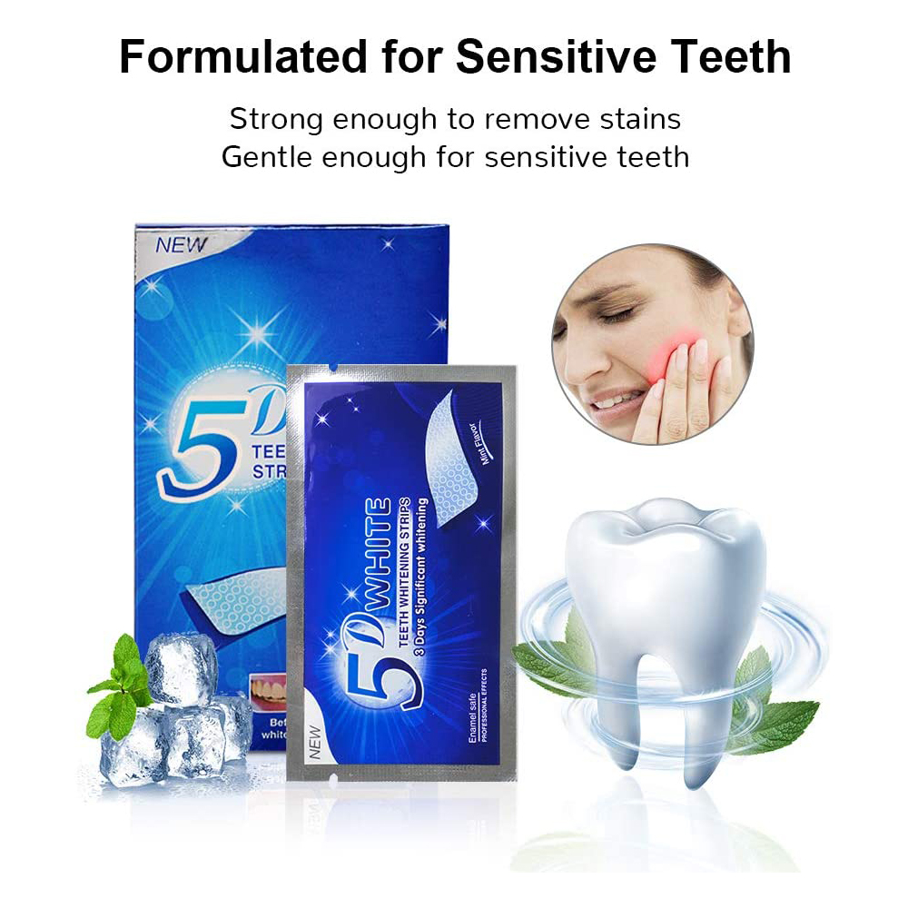 5D White Teeth Whitening Strip - Teeth Whitening In Office ulasan dan harga