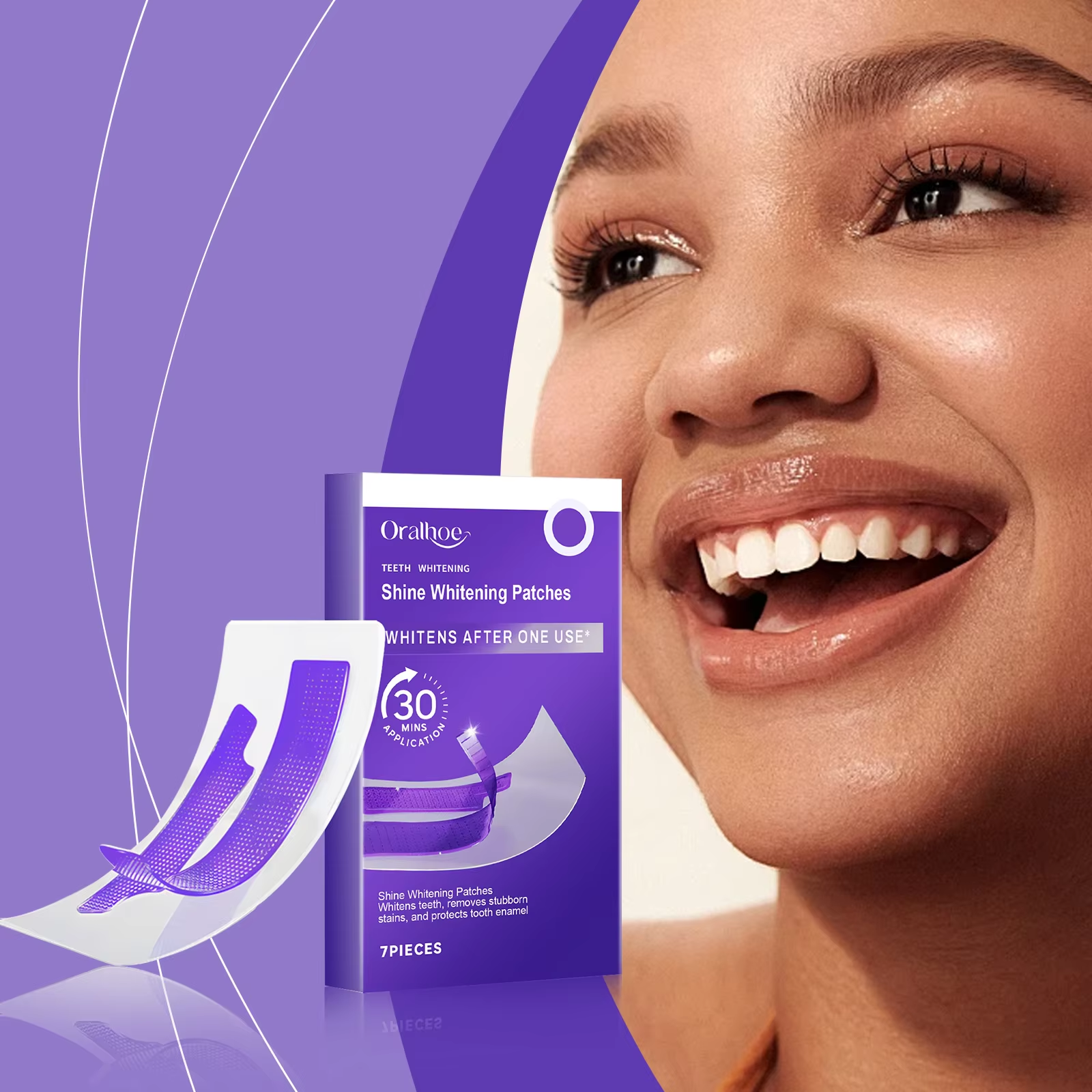 Purple Teeth Whitening Strips  - Teeth Whitening Street ulasan dan harga