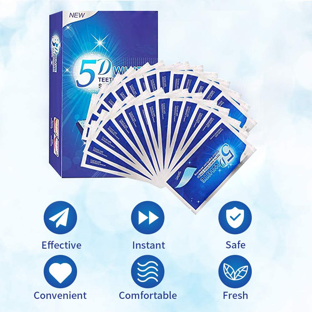 5D White Teeth Whitening Strip - Teeth Whitening In Office ulasan dan harga