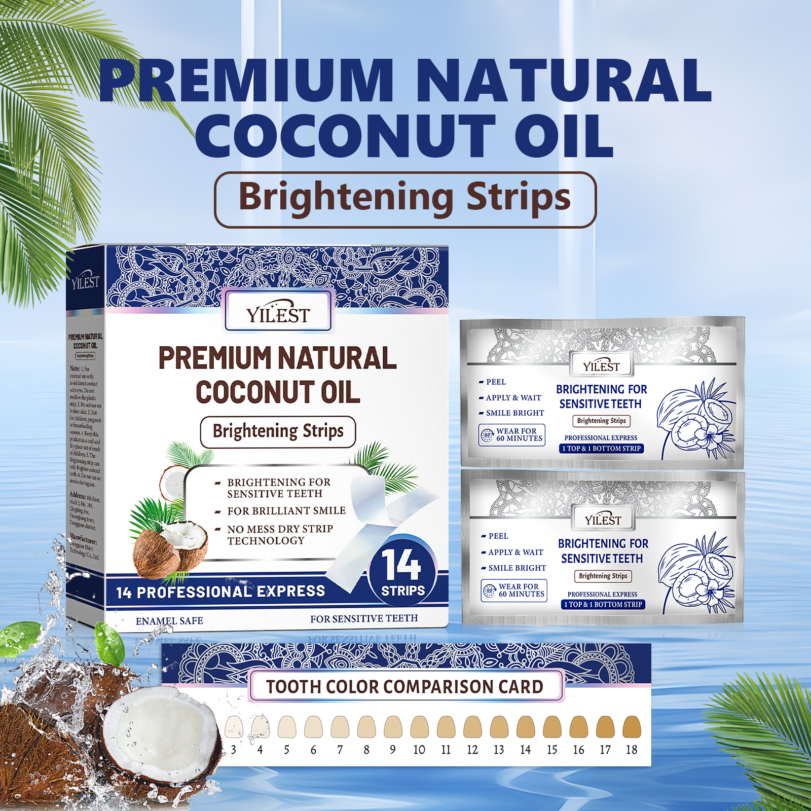 Teeth Whitening Strips 14pcs C - Teeth Whitening Street ulasan dan harga