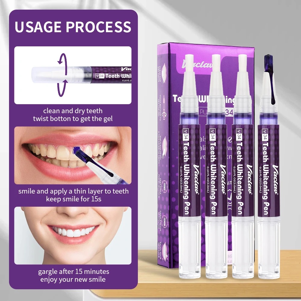 Vaclav V34 Purple teeth whiten - Teeth Whitening Retainer ulasan dan harga