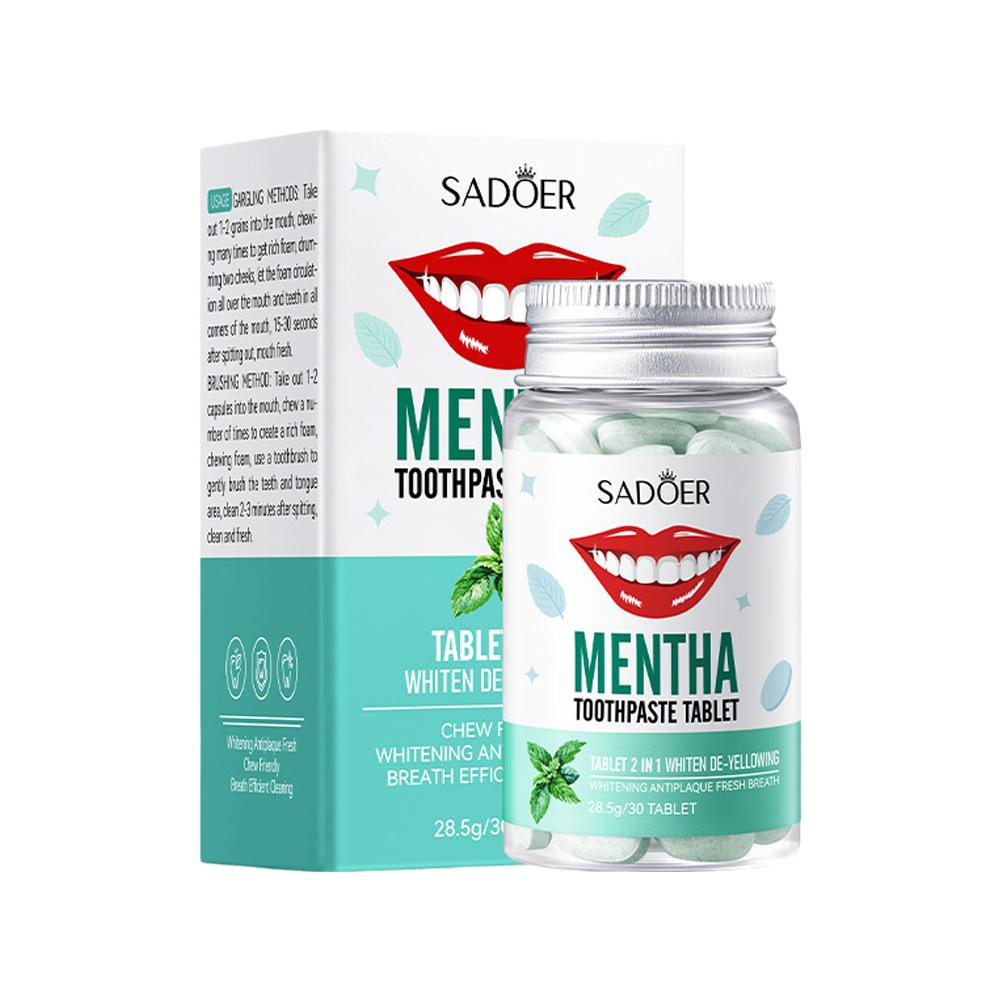 Mint Solid Toothpaste Tablets  - Teeth Whitening Street ulasan dan harga